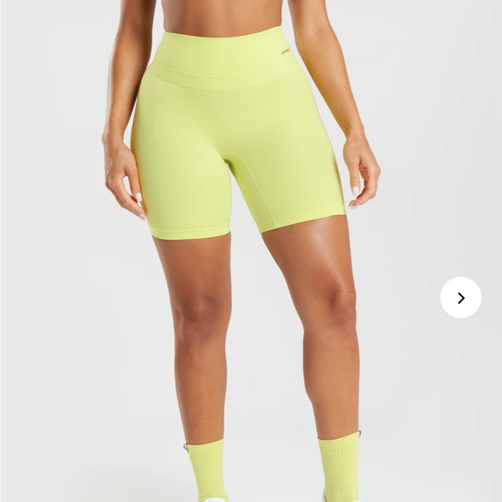 Whitney Simmons Gymshark Shorts in Sea Kelp Green